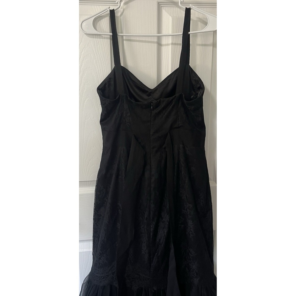 Pearl Georgina Chapman of Marchesa Women Maxi Dress Black Sleeveless Size 8 - Picture 11 of 15